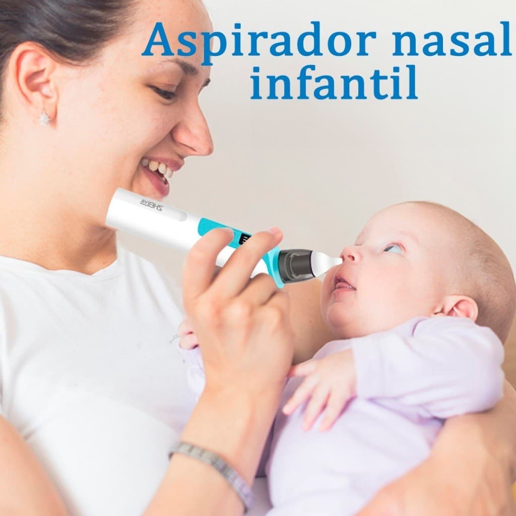 Aspirador Nasal U90 Recarregável Silicone Para O Nariz Do Bebê