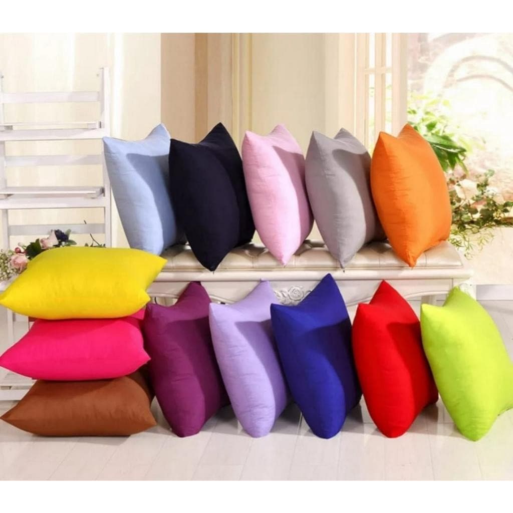 Kit Econômico 2, 4, 6 Capas De Almofada Lisa Oxford 45x45 Quadrada - Decoração Casa/quarto