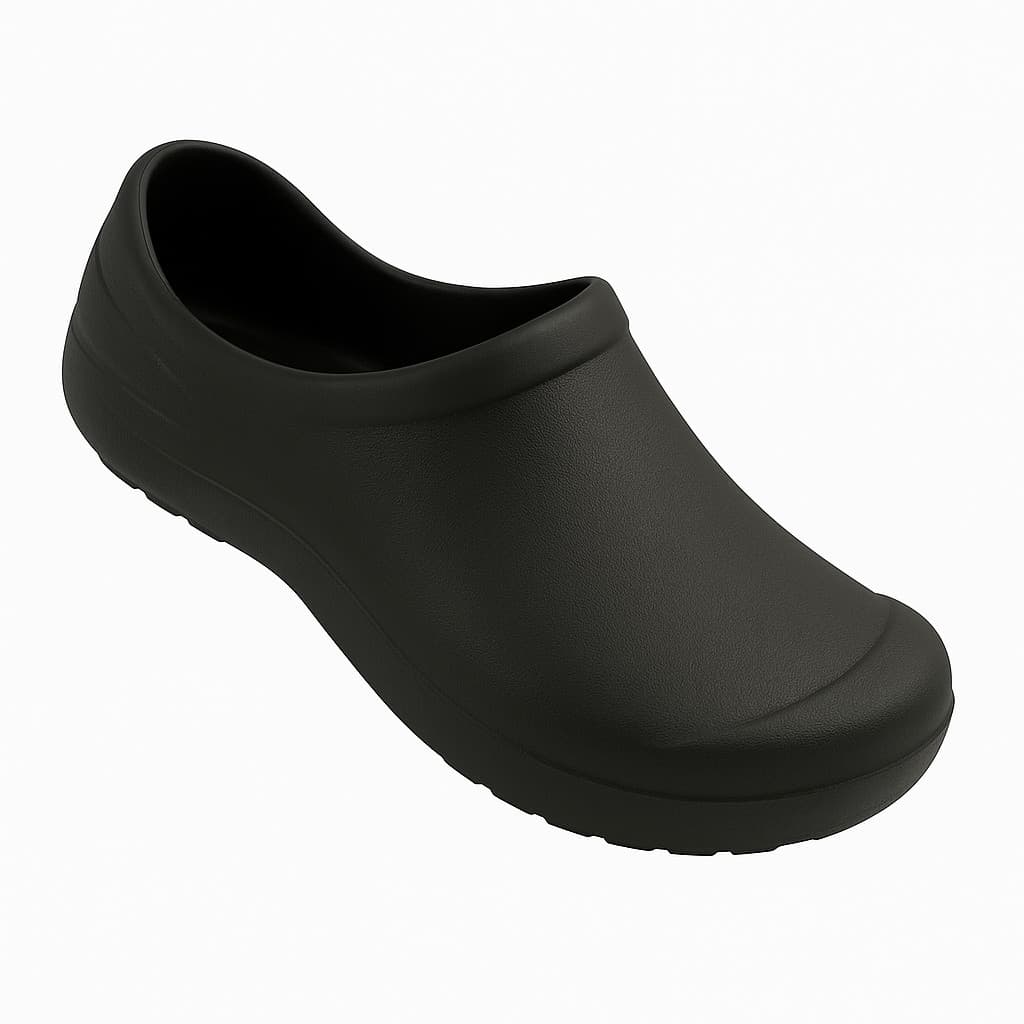 NOVIDADE!! Sapato Profissional EPI Ocupacional Preto Antiderrapante Do Leve, Fechado e Confortável