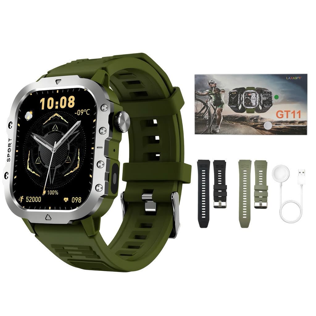 Relógio masculino novo de 2,01 polegadas com bluetooth e funções completas