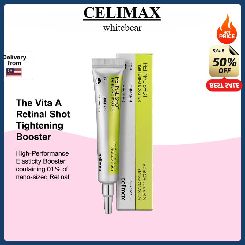 4.4celimax Vita-A Retinal Shot Tighting Booster 15ml Soro Facial Coreano Para Todos Os Tipos De Pele Sensível Seco Oleos