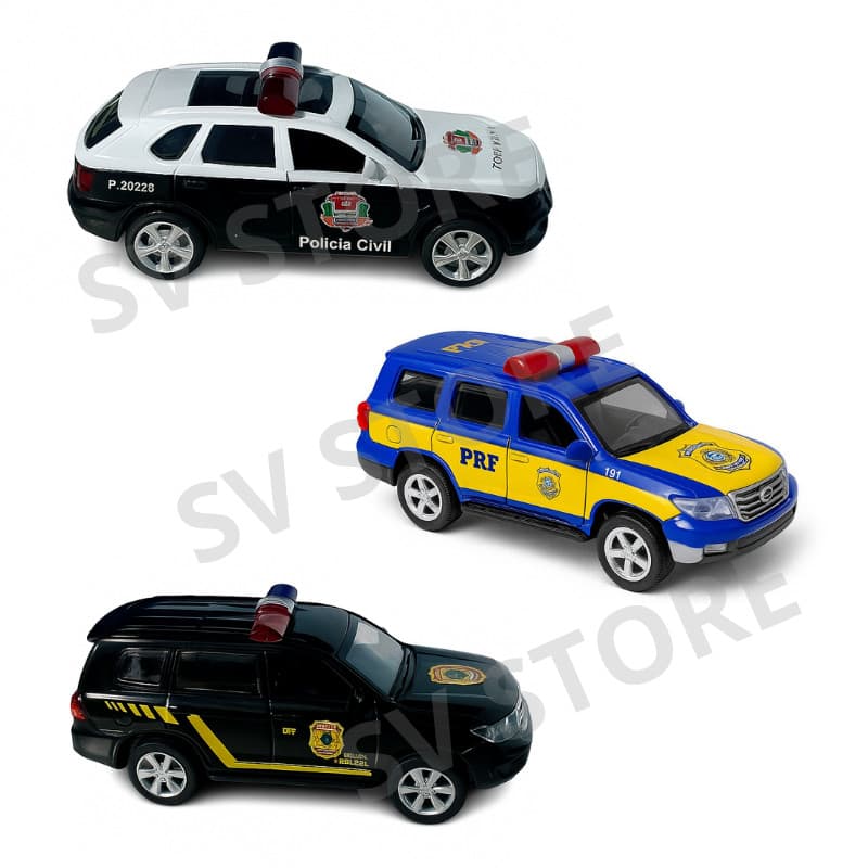 Miniatura viatura carro de polícia federal polícia rodoviária federal policia civil