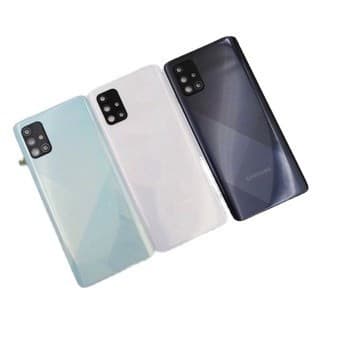 Tampa Traseira de Fundo + Lente de Câmera Compatível Com  A71 (A715)