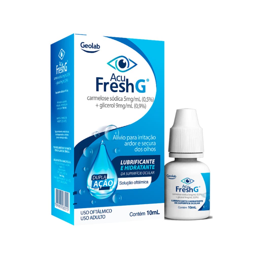 Lubrificante e Hidratante Ocular Acu Fresh G 10ml Dupla Ação/ Uso Oftálmico