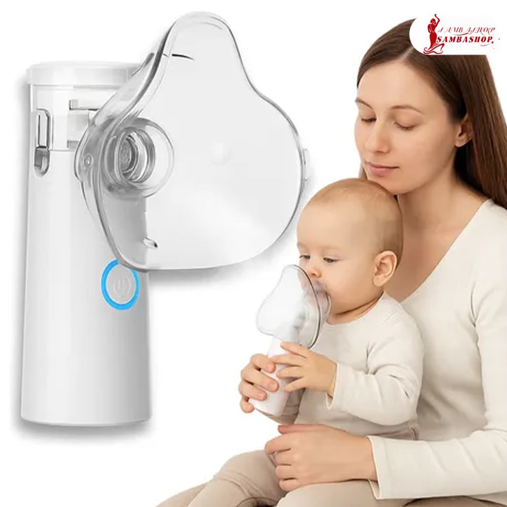 Inalador Nebulizador Portátil, Silencioso para Uso Adulto e Infantil