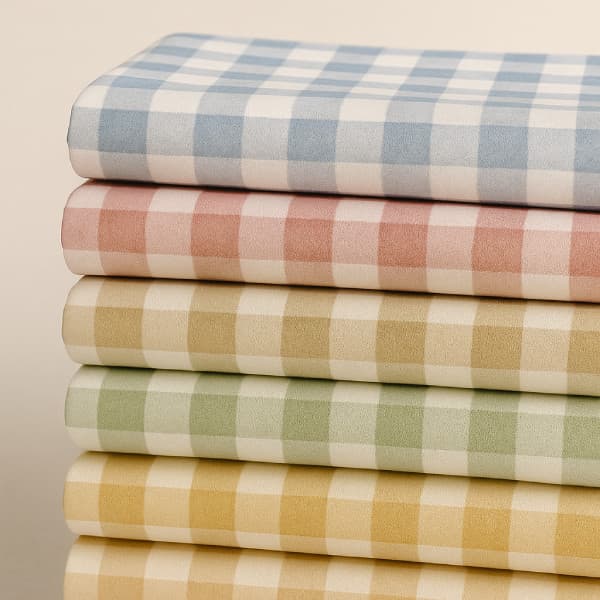 Tecido Tricoline Digital 0,50x1,50 Xadrez Aquarelado Cores Pastéis Infantil Aquarela