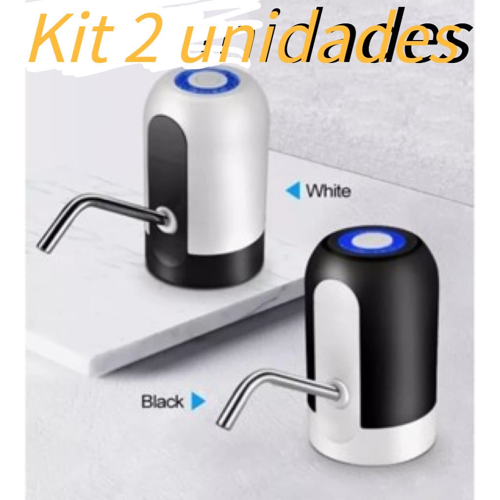 kit 2  Bomba Automática Para Garrafão Bebedouros - Recarregável Usb