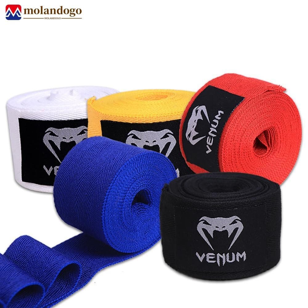 Milandogo 1 Par 1.5M/3M/5M Bandagens De Boxe Esportes Sanda Muay Thai Treinamento Autoadesivo Micro Elástico Encadernaçã