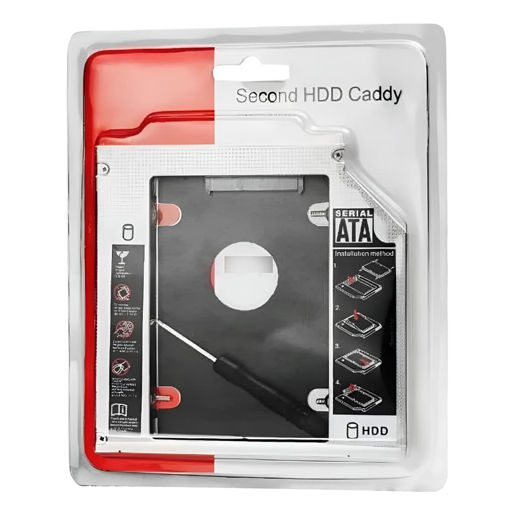 Adaptador Dvd Para Hd Ou Ssd Caddy 9.5mm Sata Notebook