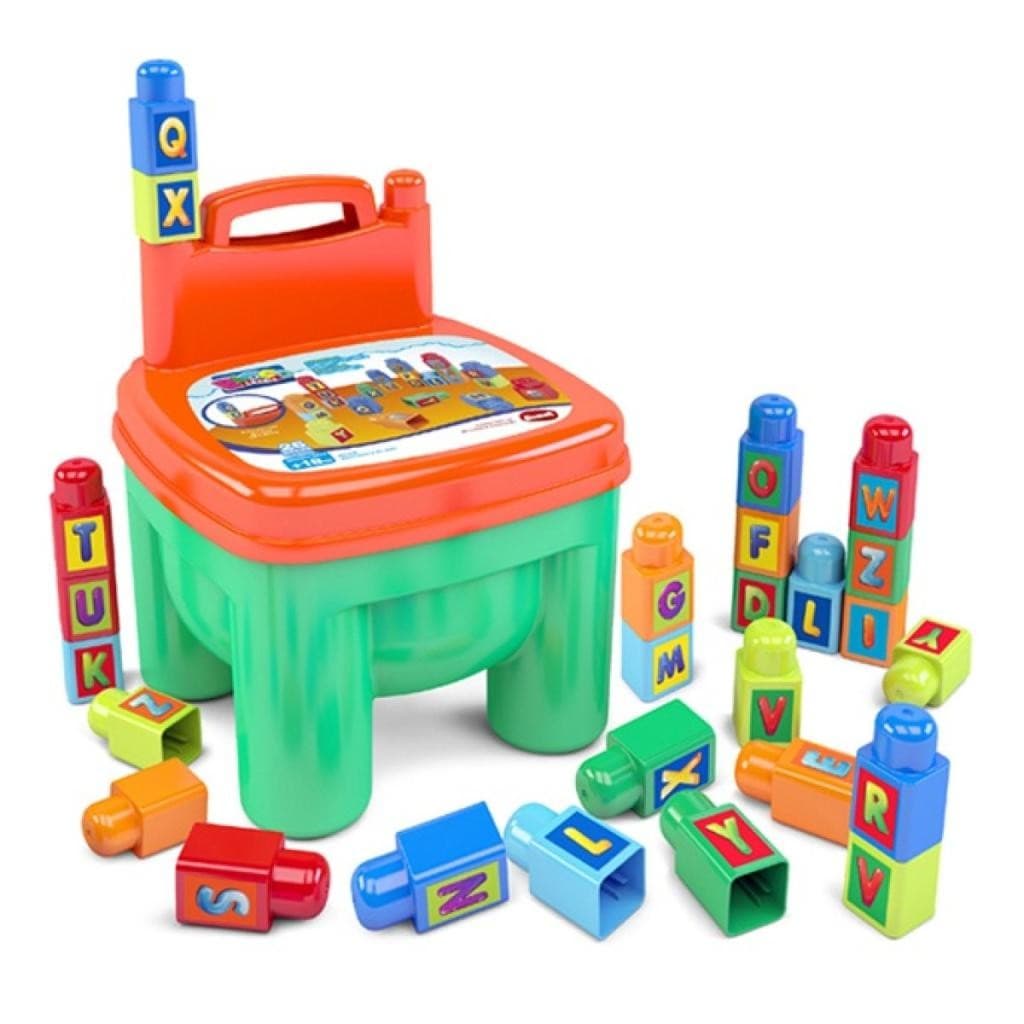 Cadeirinha Brinkadeira Abc Com Acessórios De Montar 26 Peças