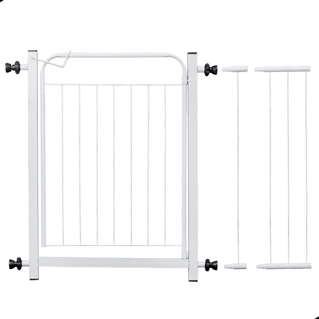 Grade Pet 80 A 100cm Portão Proteção Bebes Cachorro-Branco