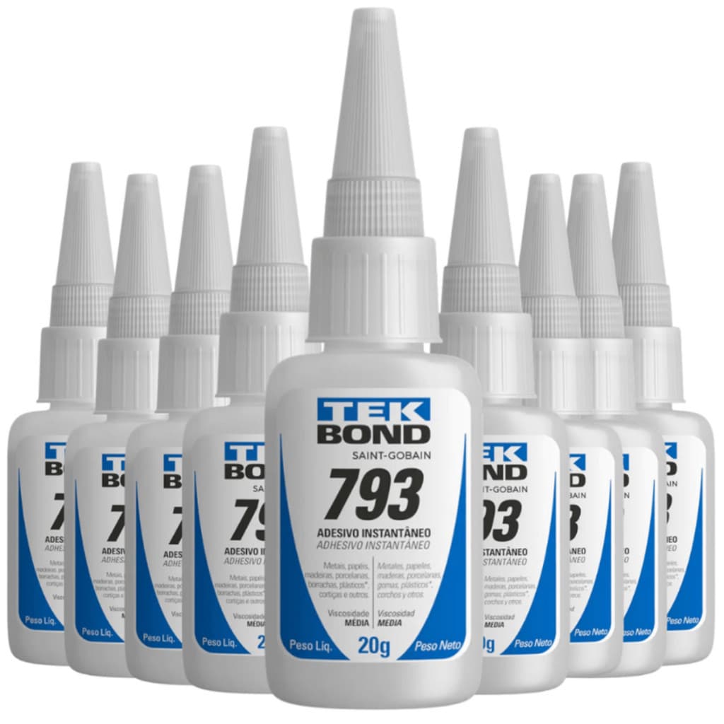 Cola Instantânea Tek Bond 793 20g – Fixação Precisa e Secagem Rápida
