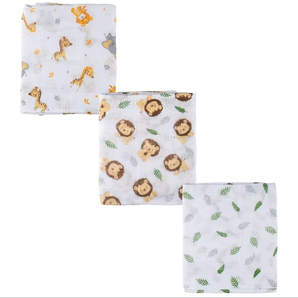 Fralda Luxo Estampada e Lisa 67cmX70cm 100%Algodão, Fralda de Pano, Pano de Boca para Bebê, Enxoval