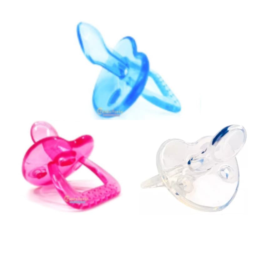 Chupeta Transparente Soft 100% Silicone Ortodôntico Tetê Saquinho
