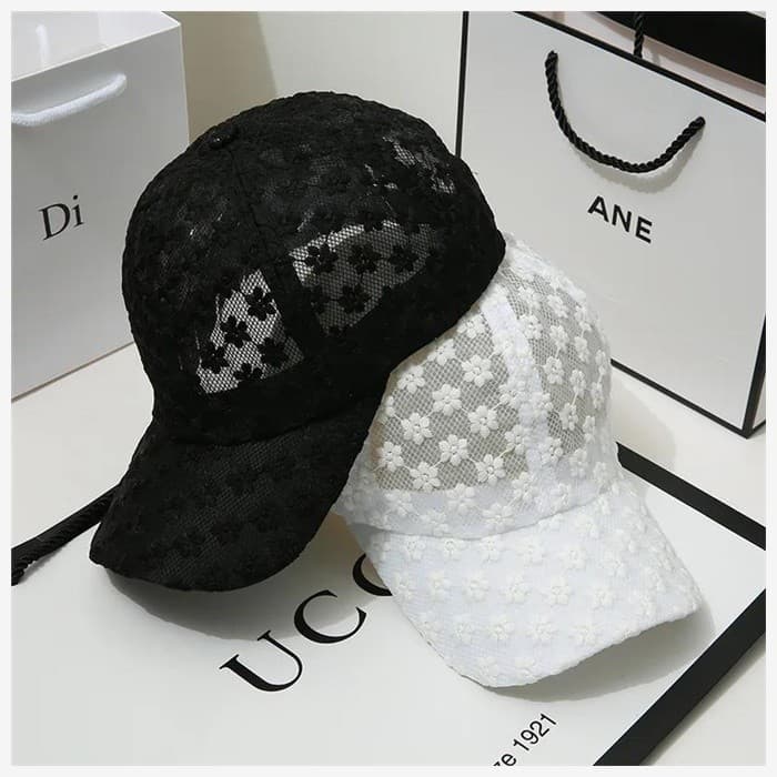 COD Novo estilo verão oco flor boné de beisebol moda feminina multifuncional chapéu de sol Hip Hop moda feminina chapéu 