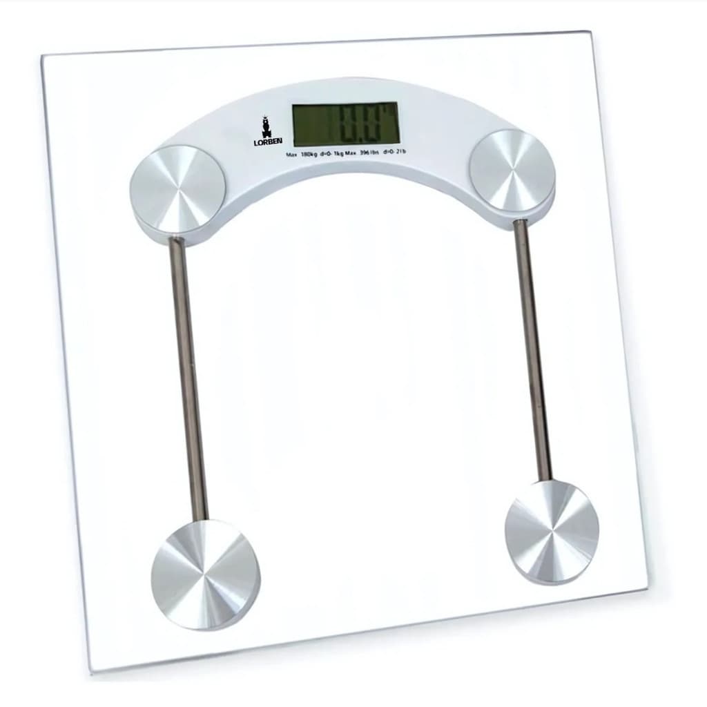 Balança Corporal Digital Premium Até 180kg Com Vidro Temperado