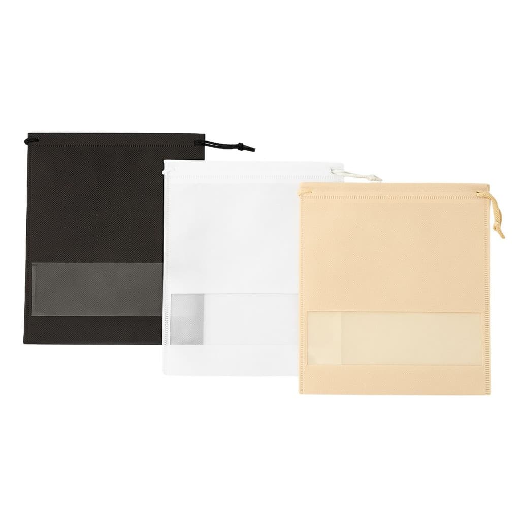 Kit 300 Sacos Tnt Calçados Sapato Chinelo 28x40 Cm Com Visor Organizar Armário Mala Viagem