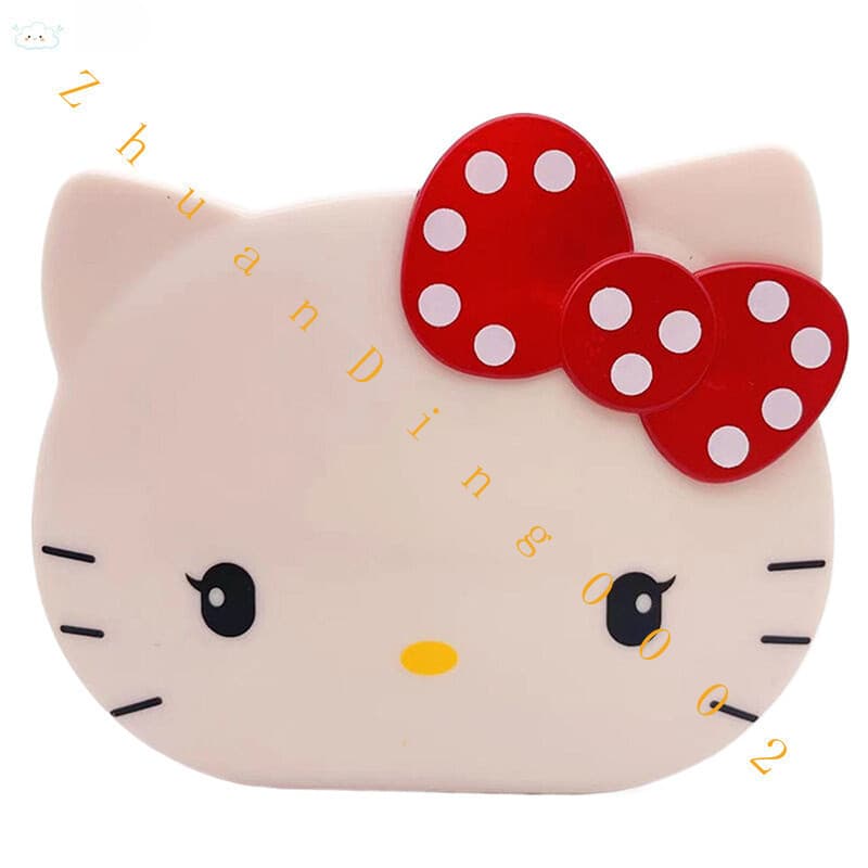 [Calculadora Hello Kitty Portátil De Vaidade Dobrável Espelho Fofo De Cartoon Girl Kids De Aprendizagem De Papelaria Esc
