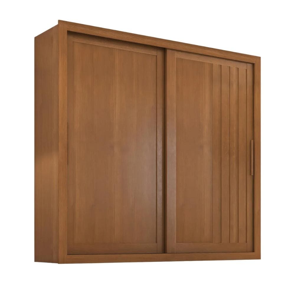 Guarda Roupas Casal Ripado 2 Portas de Correr 4 Gavetas Trianon Zanzini