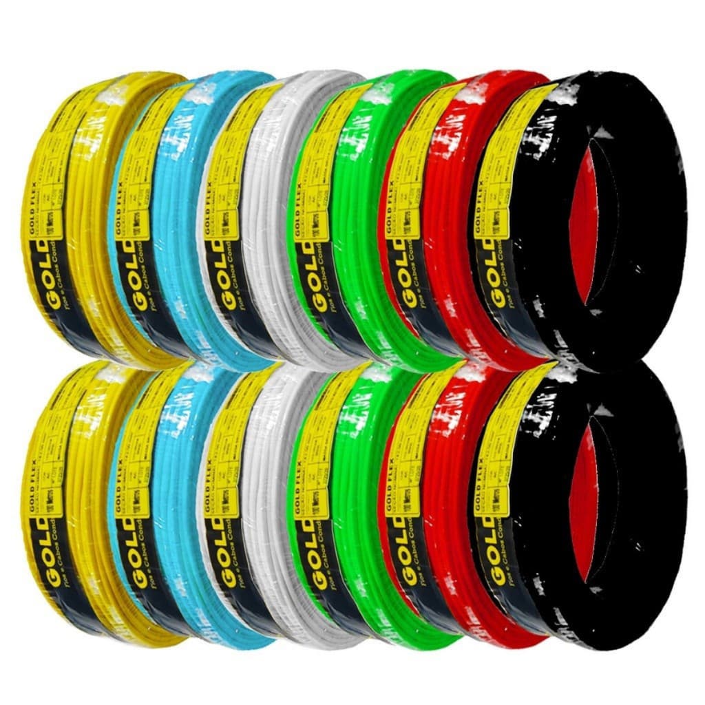 Cabo 16mm flexivel Fio 16mm Metros 10 - 20 - 30 metros Goldflex 450V Premium