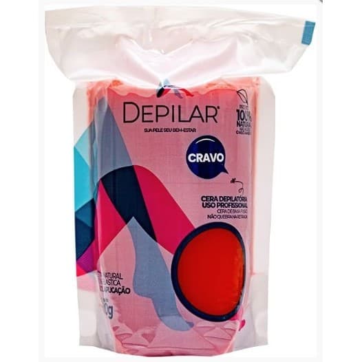 CERA  DE CRAVO DEPILAR NATURAL E 100% ELÁSTICA 500G
