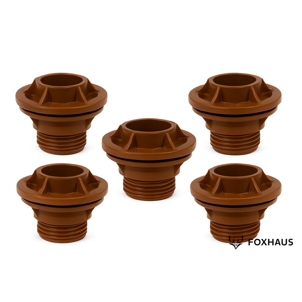 Kit 5 Flange Adaptador PVC 20 25 32 40 50 e 60mm para Caixa DÁgua Cisterna