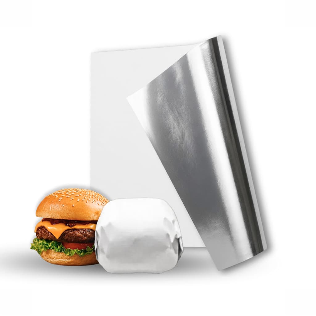 Papel Acoplado Para Lanches, Hamburguer Anti Gordura Térmico Delivery 30x38 C/ 500 Und Branco