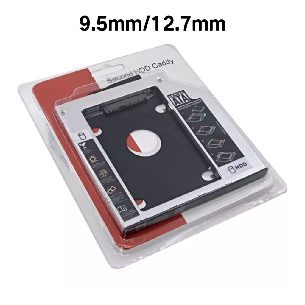 Adaptador Case Caddy 9.5mm,12.7mm Hd Ssd Sata 2.5 Gaveta Notebook