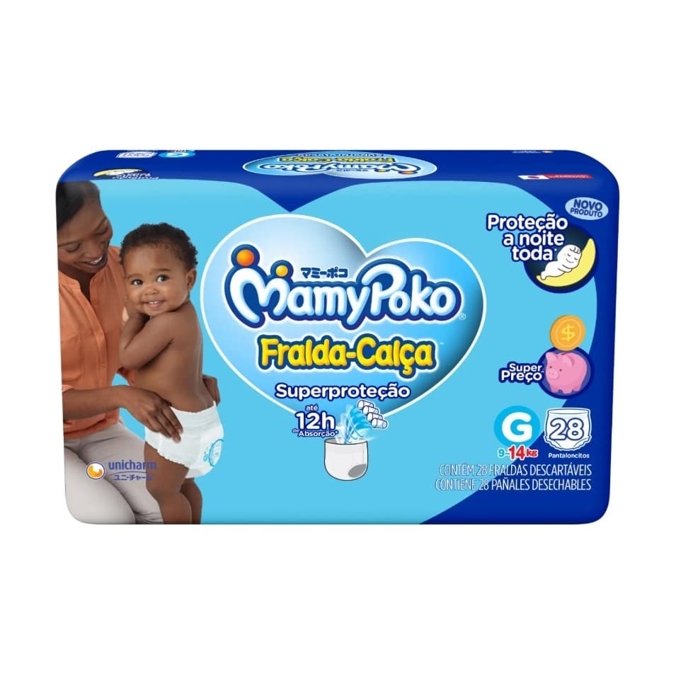 MamyPoko Fralda-Calça Superproteção G 28 Unidades