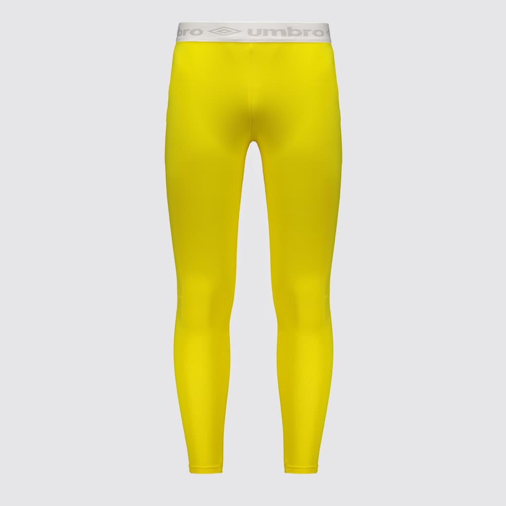 Calça Térmica Umbro Amarela e Cinza