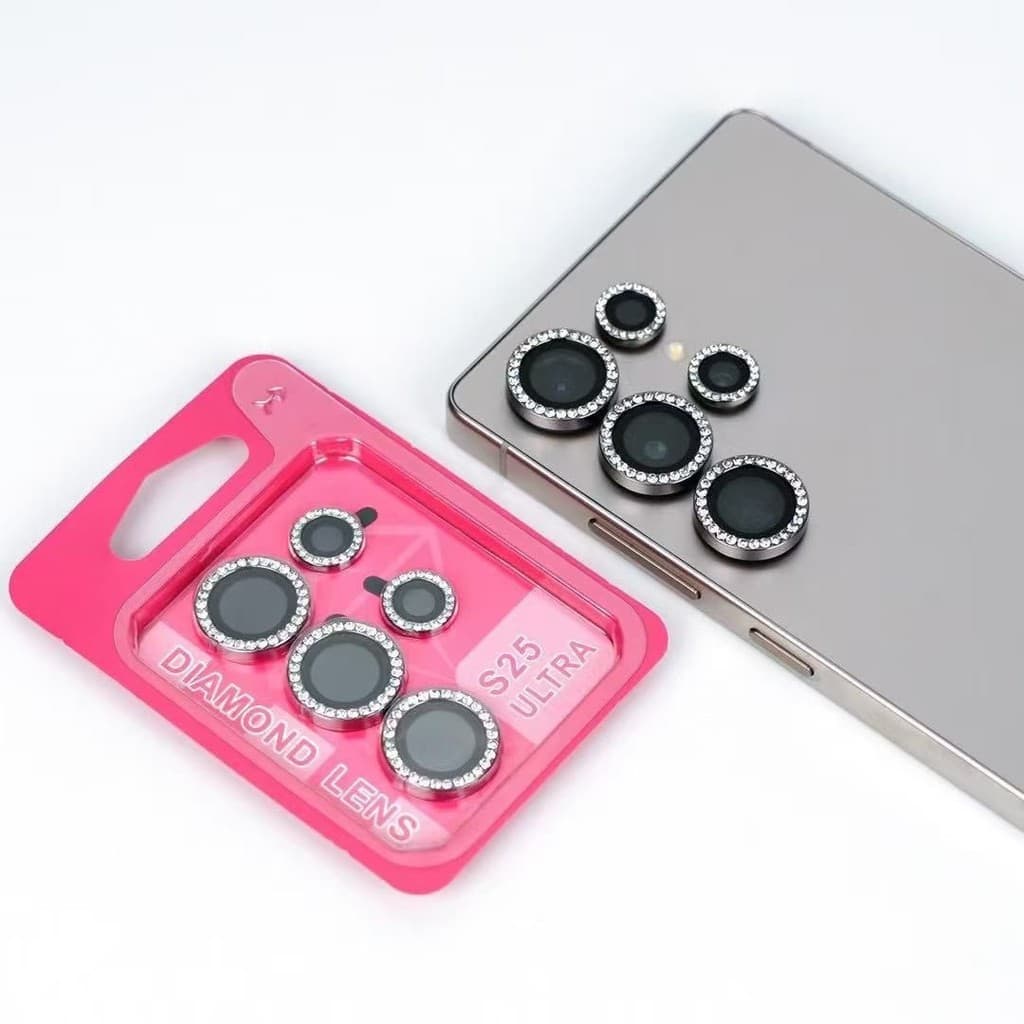 Película Protetora De Lentes Câmera Diamante Compativel Samsung Galaxy S23/S24/S25 PLUS UlTRA