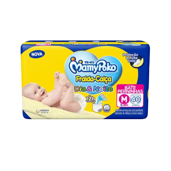 Fraldas Mamypoko M 40 Unidades