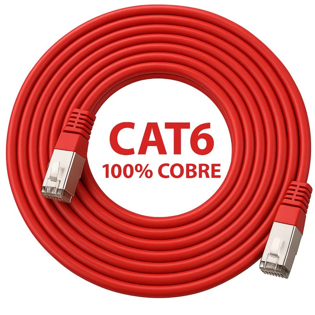 Cabo de Rede CAT6 100% COBRE C/ CONECTOR BLINDADO ANATEL  1M-2M-3M-4M-5M-6M-7M-8M-9M  ENVIO IMEDIATO