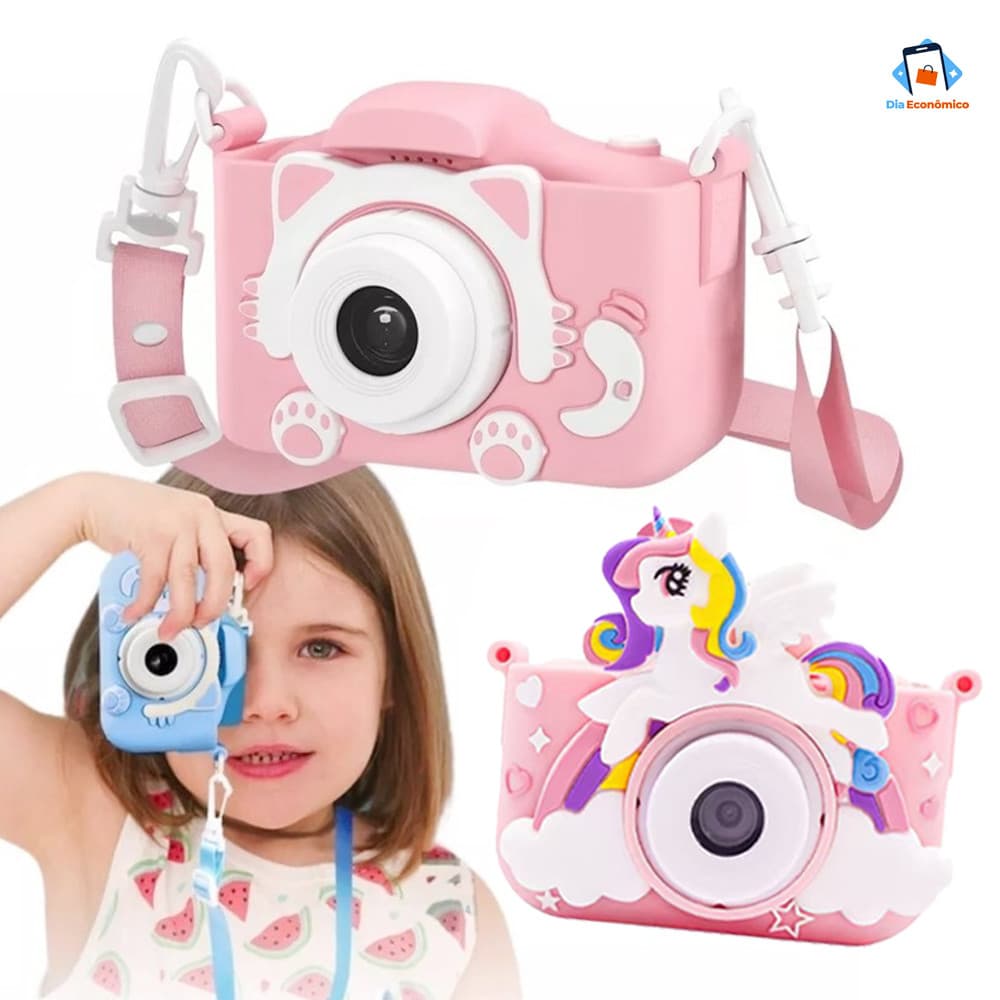 Camera Infantil Digital Filmadora Infantil Mini Maquina Fotografica Infantil Fotografa E Filma Tira Foto De Verdade