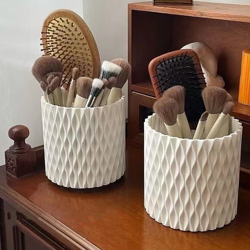 Porta Pinceis e Caneta Giratório 360°  para pincéis de maquiagem