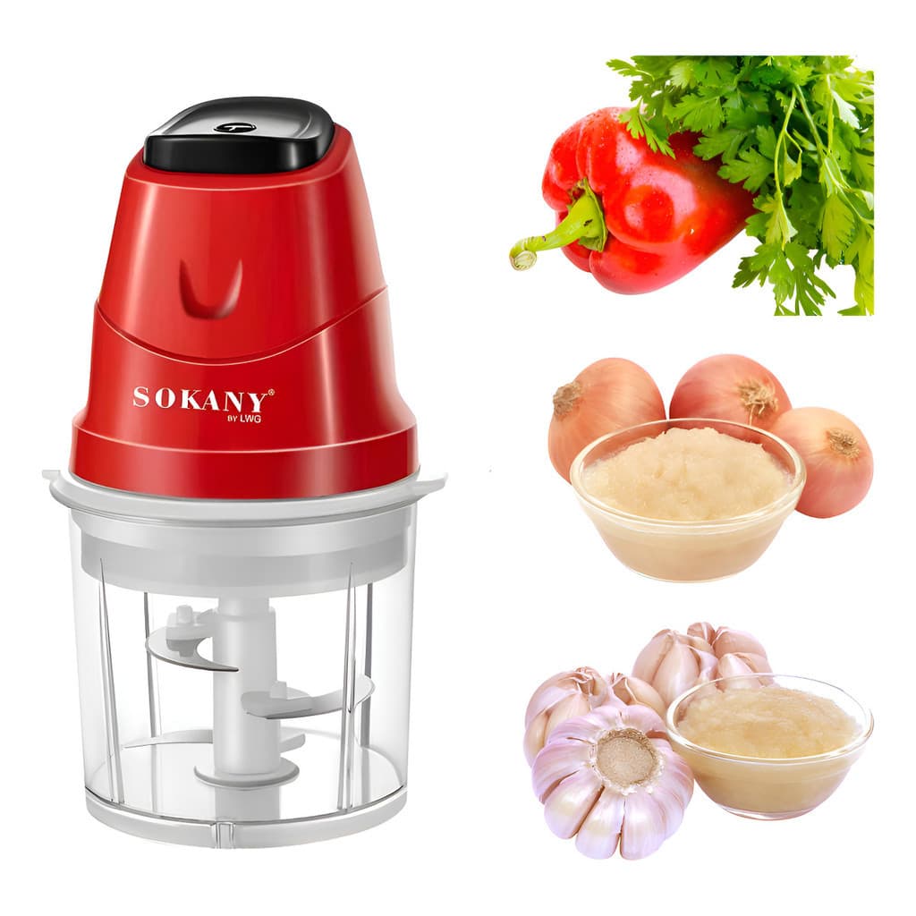 Triturador Alimentos 700ml Aço Inoxidável Alho Carne 200W - 110V OU 220V Cores  Sortidas