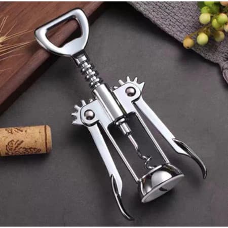Abridor De Garrafa Vinho Saca Rolha Tipo Borboleta Multiuso Cozinha Casa Bebida Gourmet