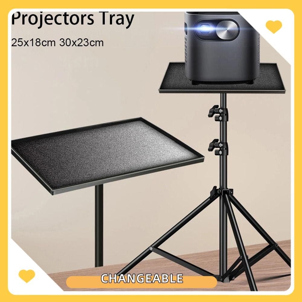 Suporte Mutável De 1 Unidade , Bandeja Universal Para Projetores De 25x18cm 30x23cm , De Tripé De Plástico Preto