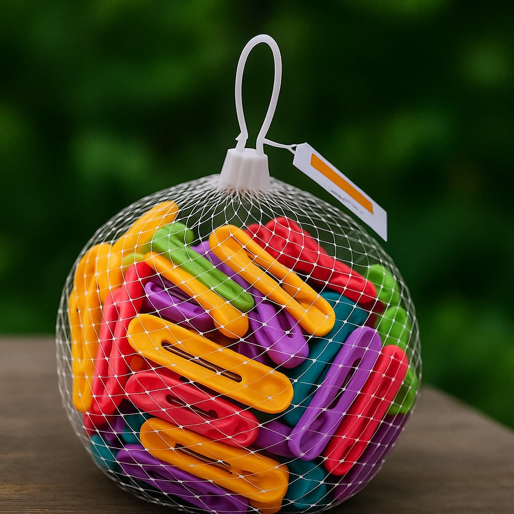 Kit 200 / 150 / 100 / 50 Prendedores de Roupas Pregadores de Plástico COLORS Para Roupas Reforçado Resistente