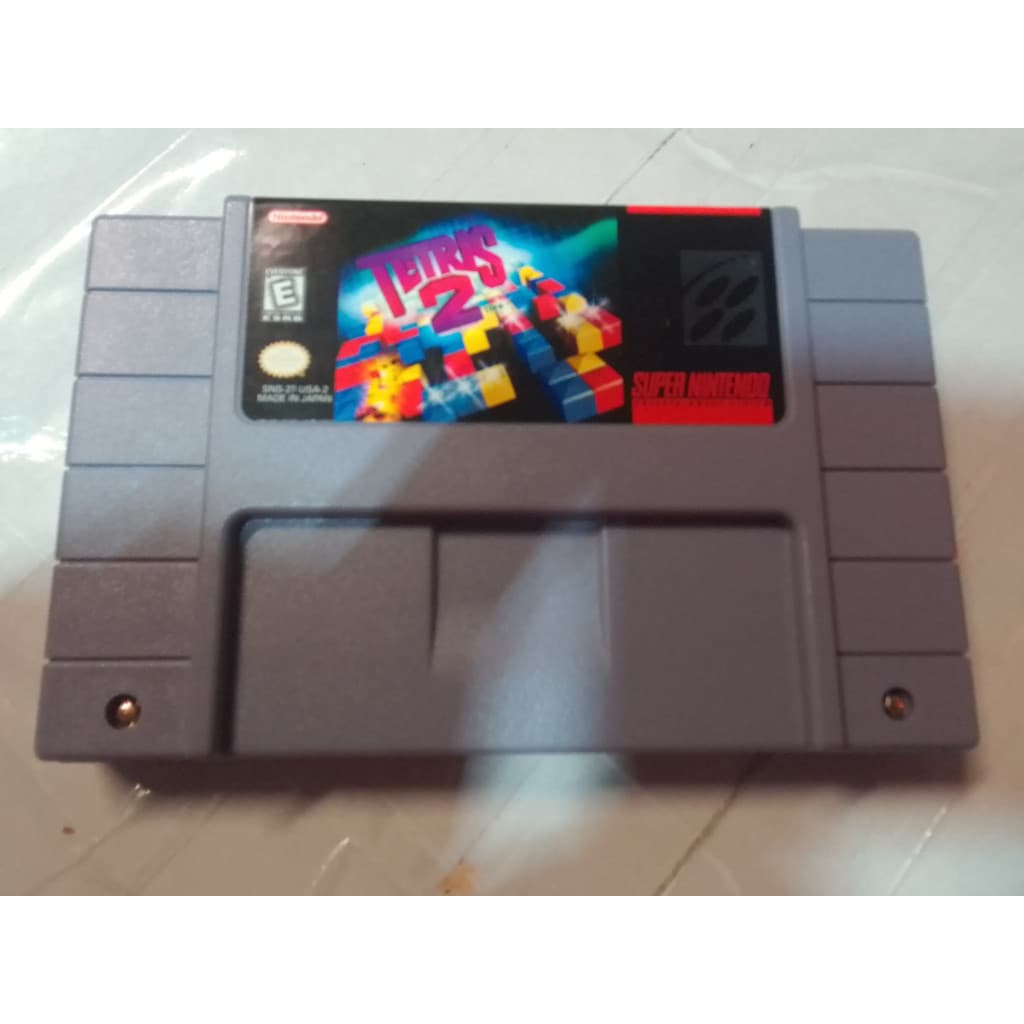 Fita De Super Nintendo Tetris 2 Com Caixinha E Encarte