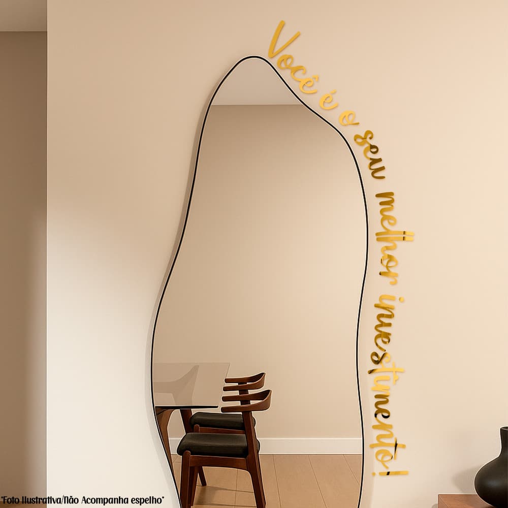 Frases Decorativas Personalizadas Acrílico Espelhado para Paredes Espelhos Religiosas Salões