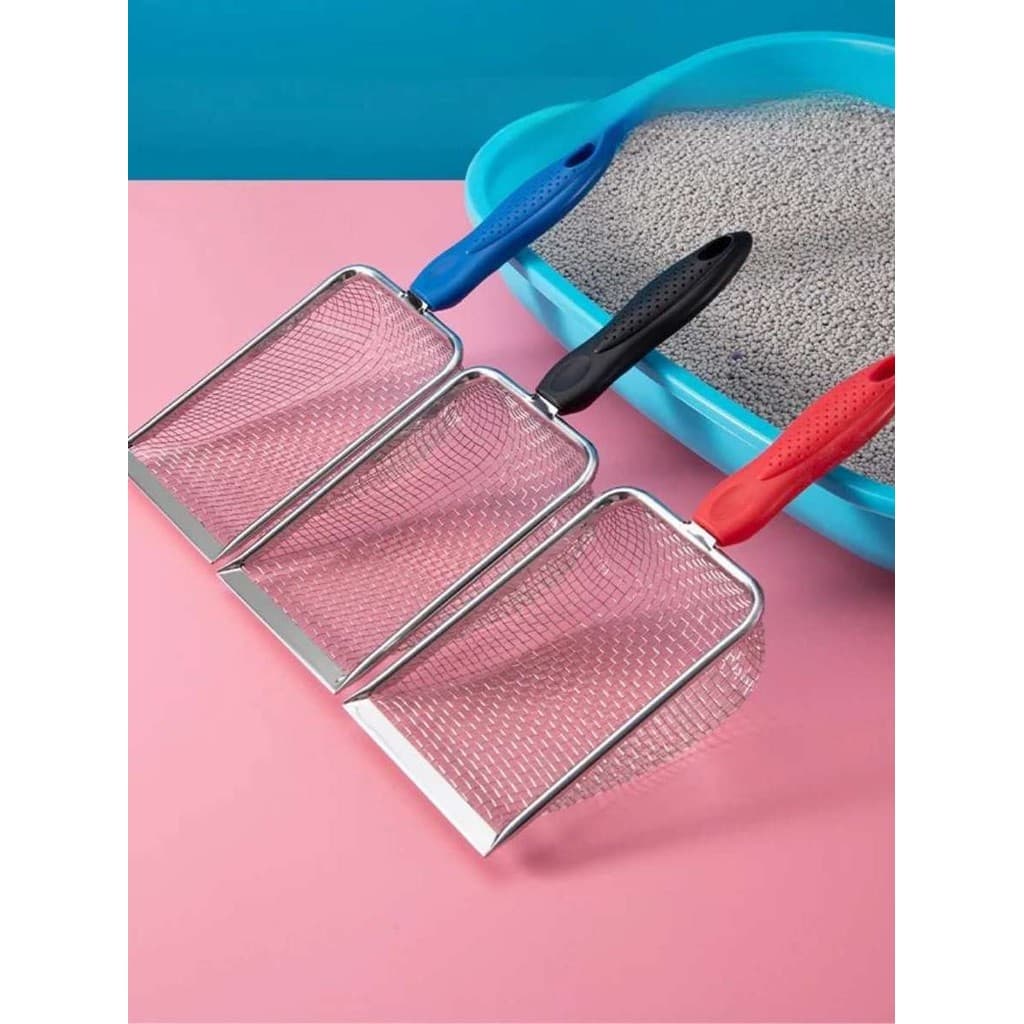 Pá de areia para gatos em aço inoxidável - idade florida -