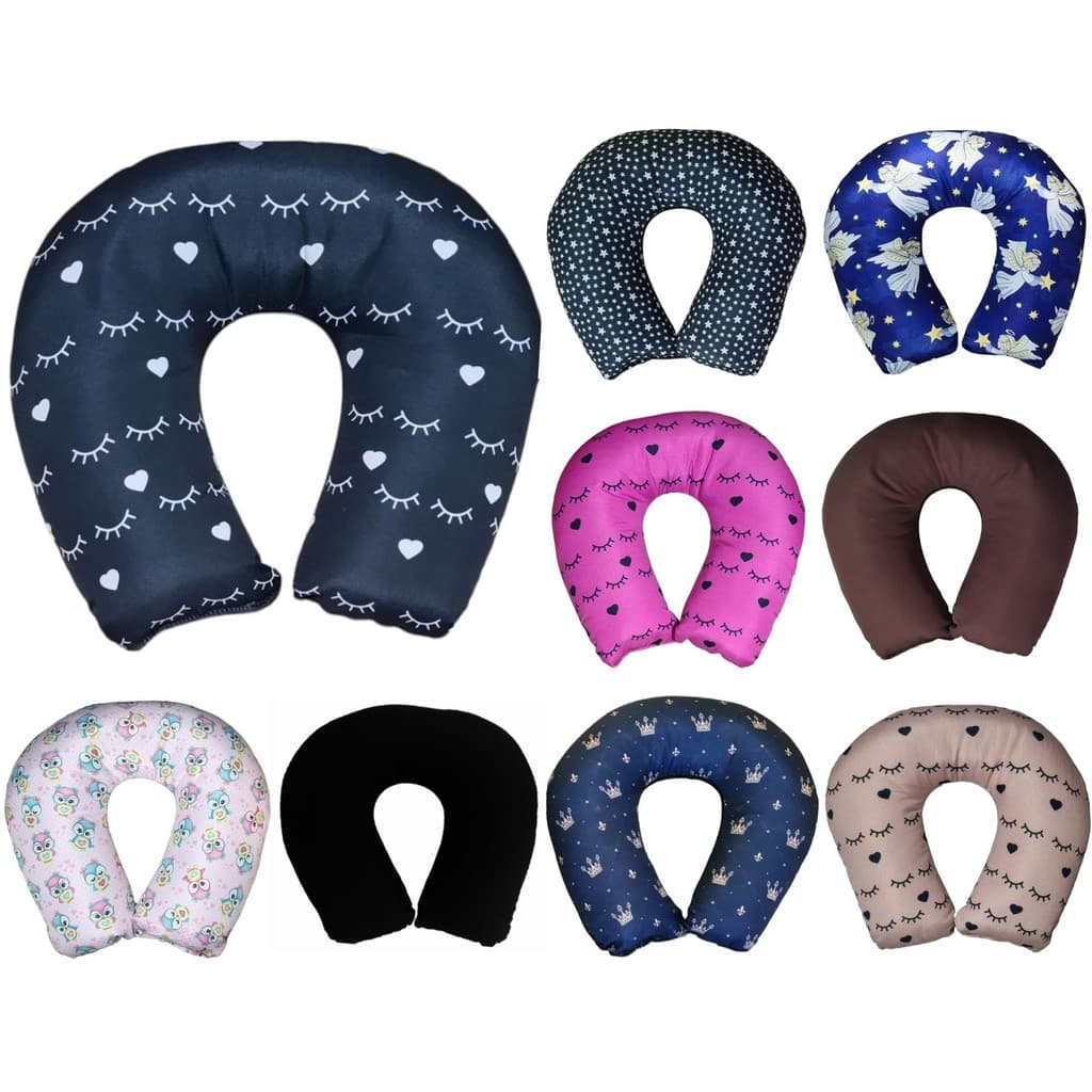 Almofada De Pescoço Macia Para Descanso Apoio de Cabeça Viagem