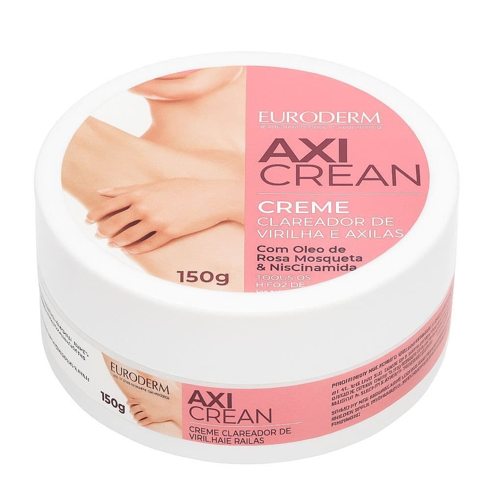 Creme Clareador Virilha e Axilas Euroderm Axi Clean 150g – Rosa Mosqueta & Niacinamida