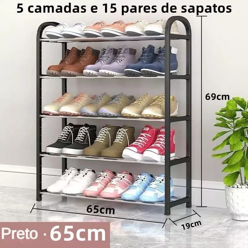 5 Andares 15 Pares Premium Sapateira De Porta Organizadora Para Sapatos Organizador Quarto Sapateira