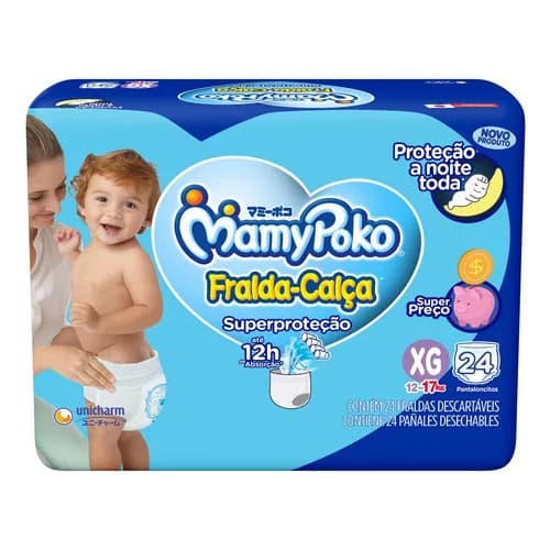 MamyPoko Fralda-Calça Superproteção Xg 24 Unidades