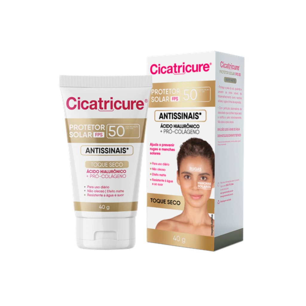 CICATRICURE Protetor Solar F50 Antissinais - 40g