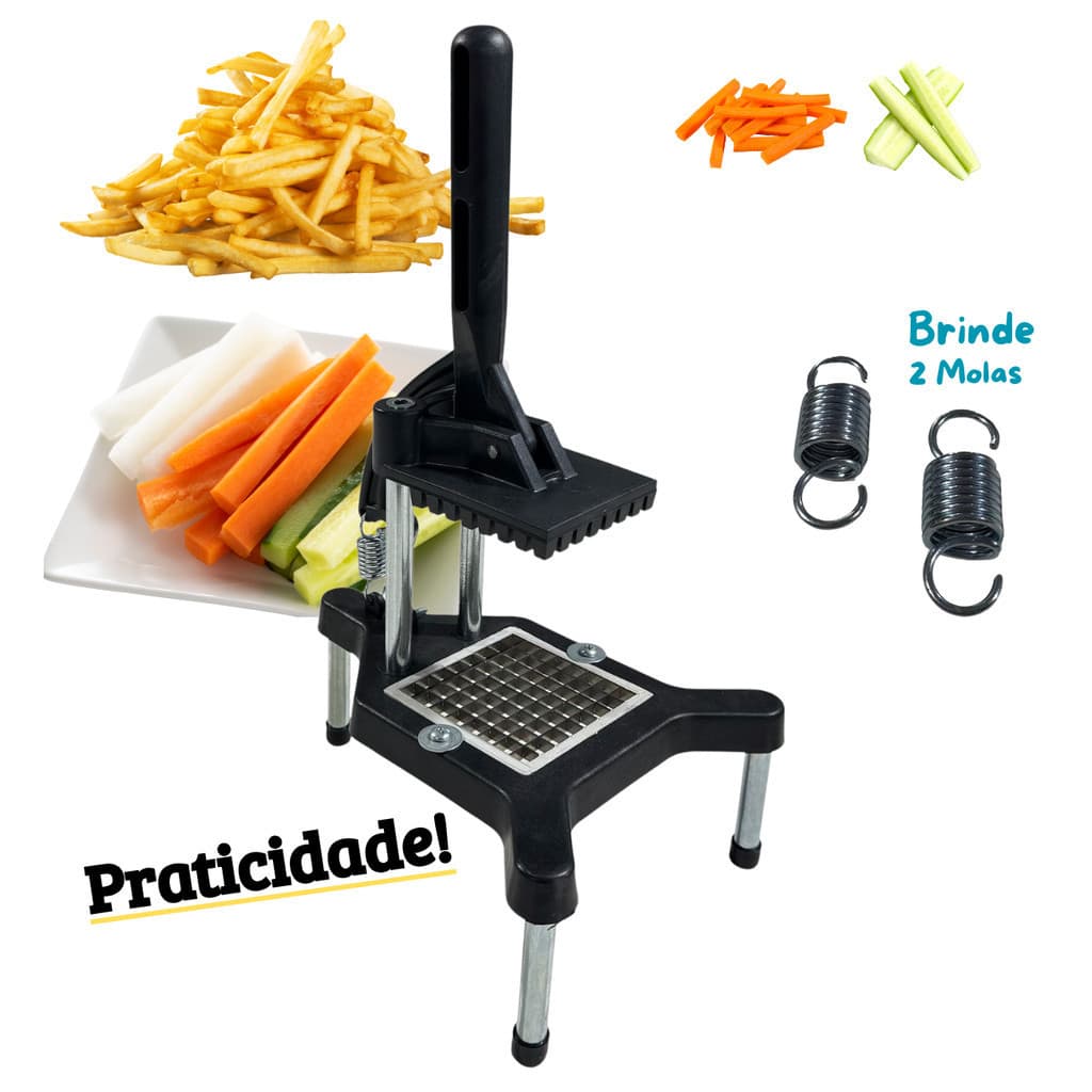 Cortador Picador de Legumes Industrial Batata Tomate Lâmina Inox