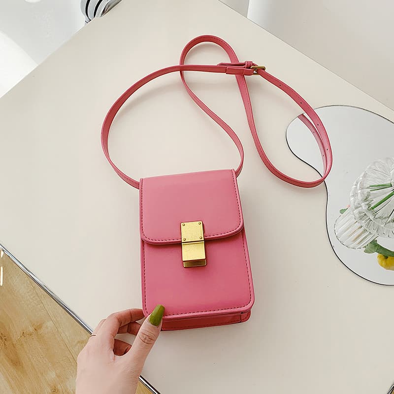 Bolsa pequena com bolsa feminina para celular, estilo ocidental de alta qualidade, bolsa transversal, novo estilo 2025, 