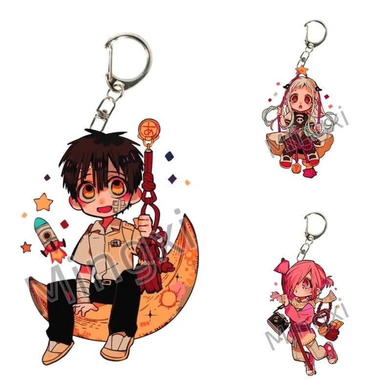 Chaveiro de Acrílico de 6CM Charm Anime Toilet-bound Hanako-kun Modelo de Personagens de Cosplay Ornamento Acessórios Bo
